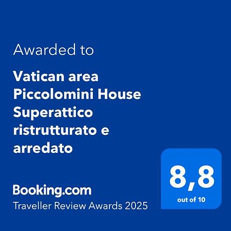 Vatican Area Piccolomini House Superattico Ristrutturato E Arredato Рим Экстерьер фото